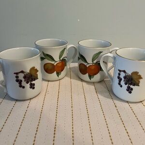 Royal Worcester Evesham Coffee Mugs